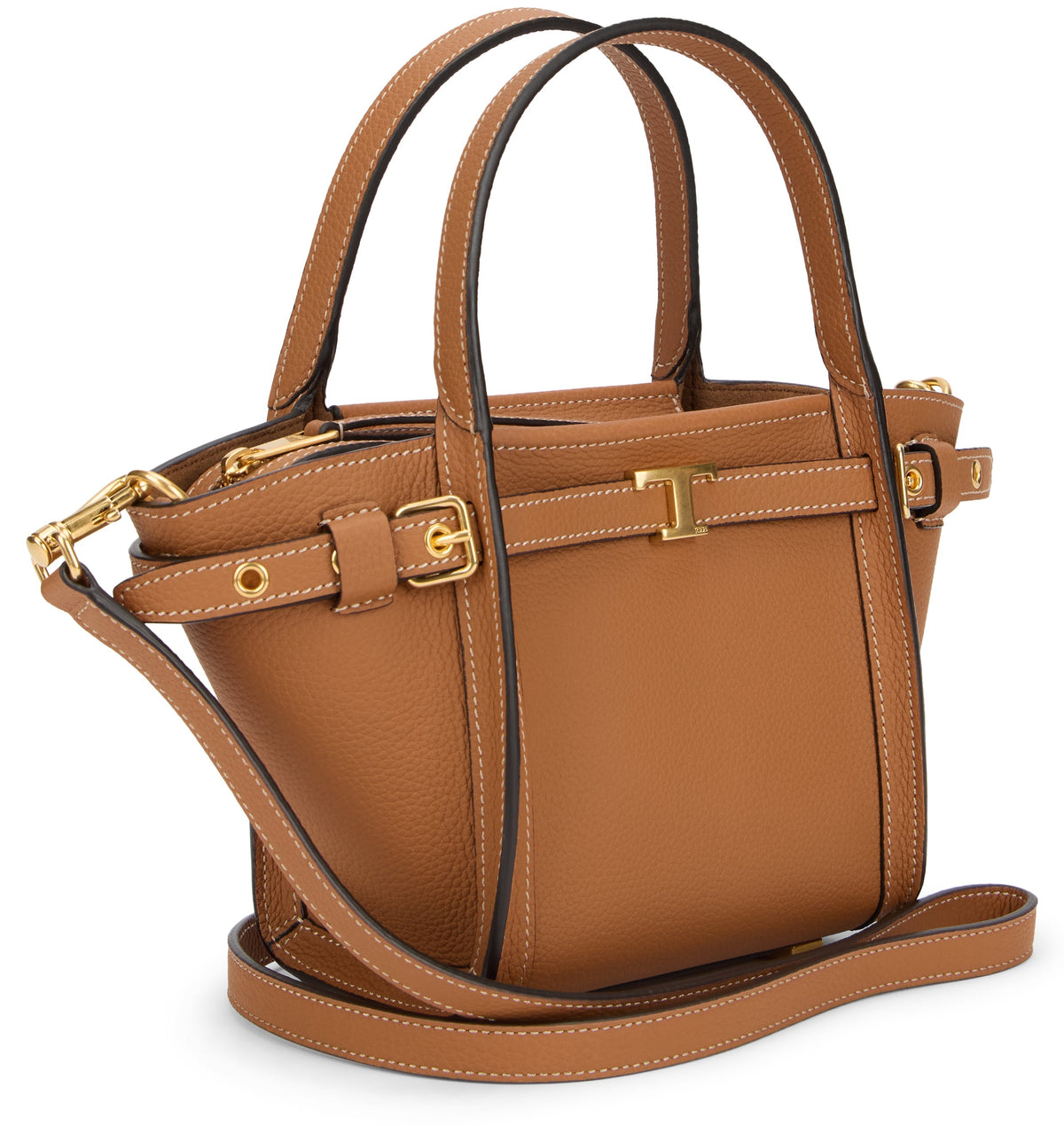 Elegant and versatile brown leather bag BAGS