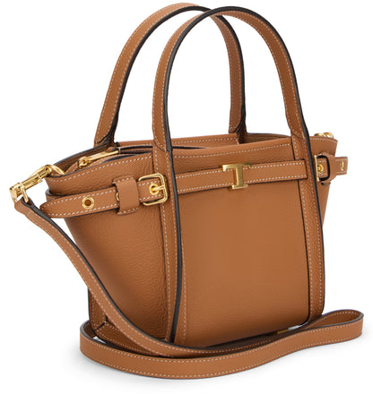 Elegant and versatile brown leather bag BAGS