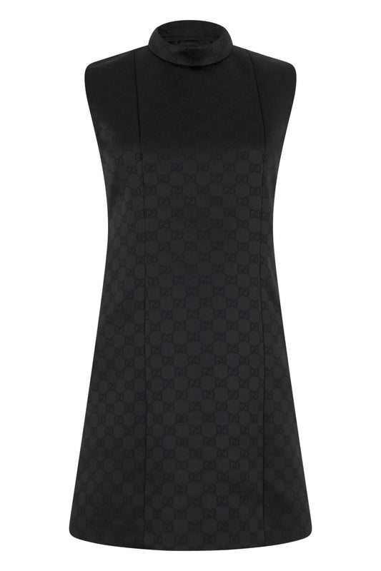 Long dress to the knee in monogram fabric RTW