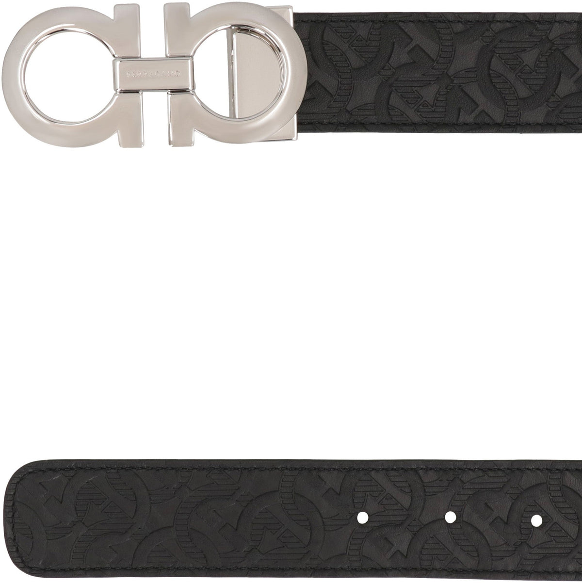 Gancini Reversible leather belt ACC