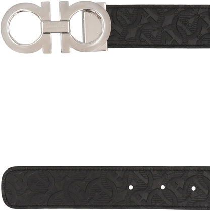 Gancini Reversible leather belt ACC