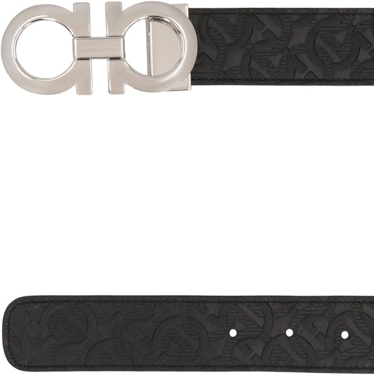 Gancini Reversible leather belt ACC
