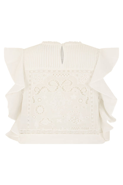 Cotton blouse with short sleeves RTW