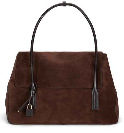 Large suede shoulder bag BAGS