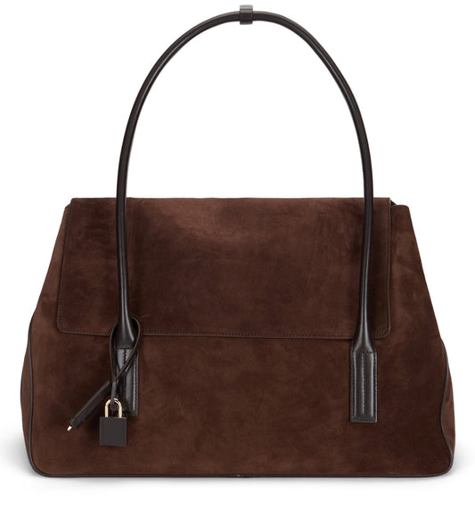 Large suede shoulder bag BAGS