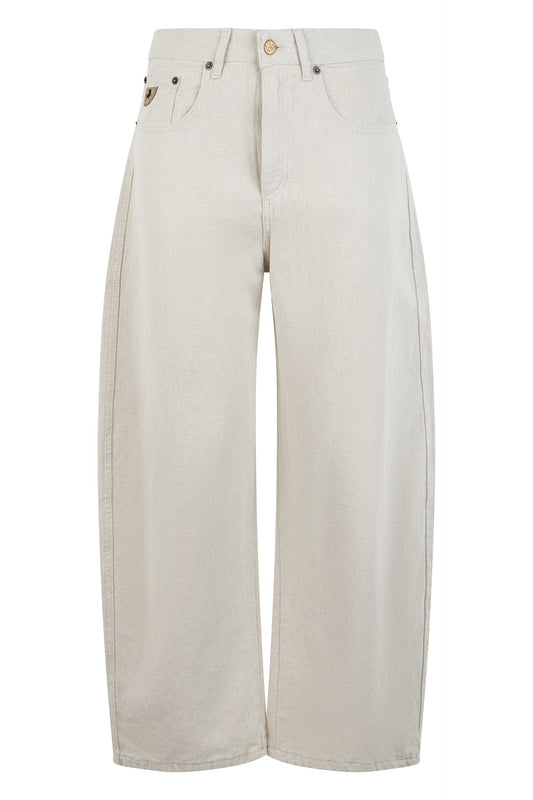 Loose jeans in cotton and linen blend RTW