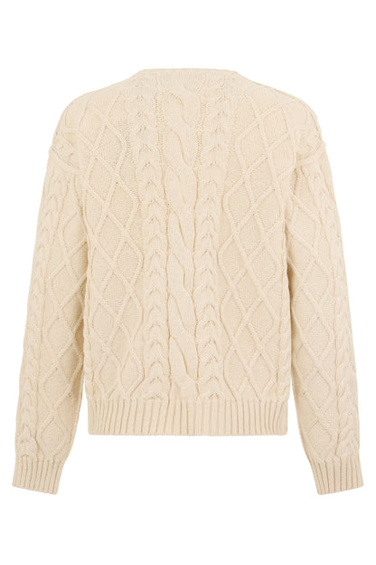 Sweater made of cotton blend with writings RTW