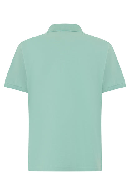 Pique cotton polo with embroidery RTW