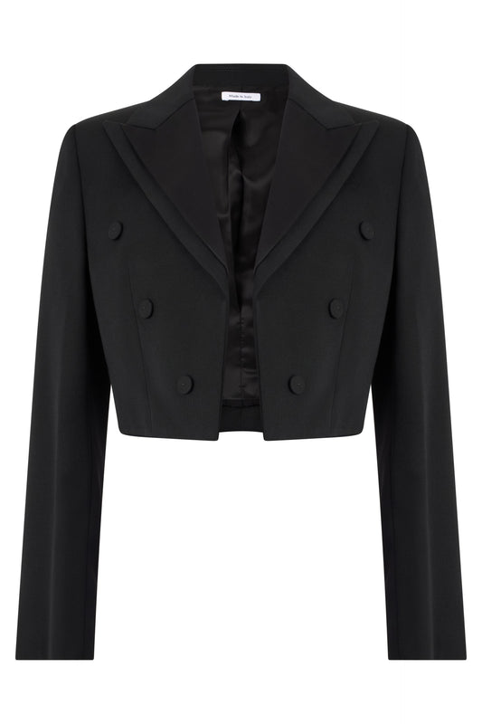 Cropped jacket in wool RTW