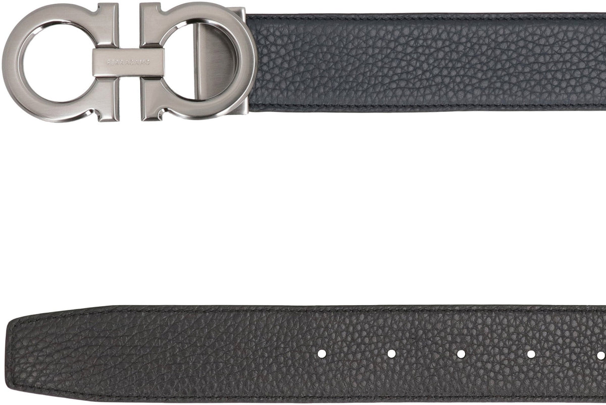 Gancini Reversible leather belt ACC