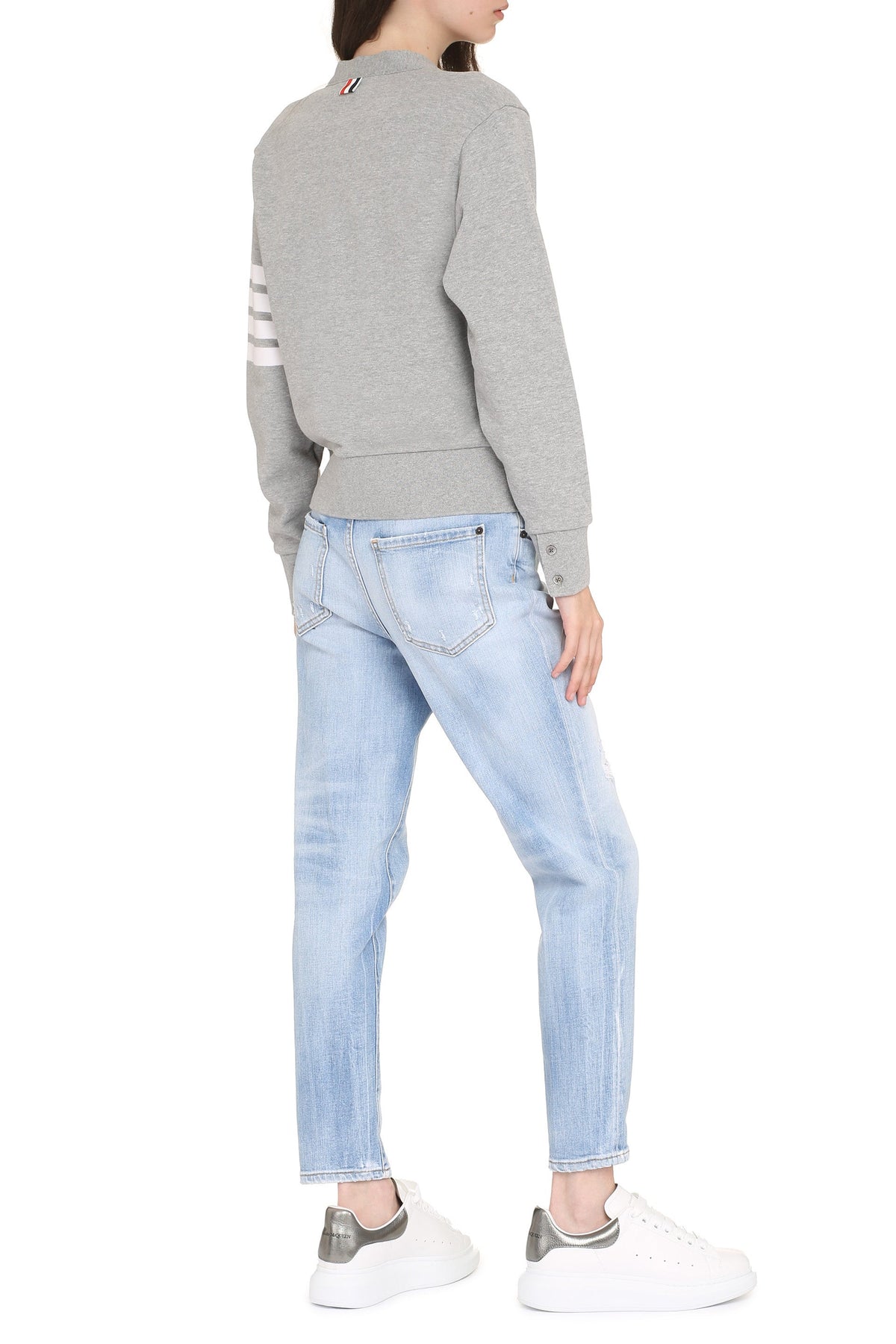 Thom Browne Logo detail cotton cardiga