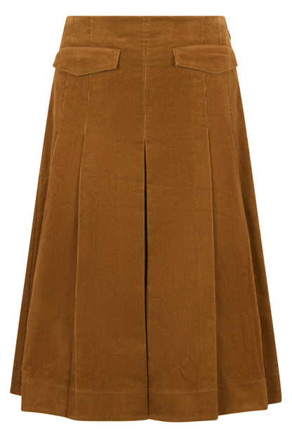 Pleated velvet skirt RTW