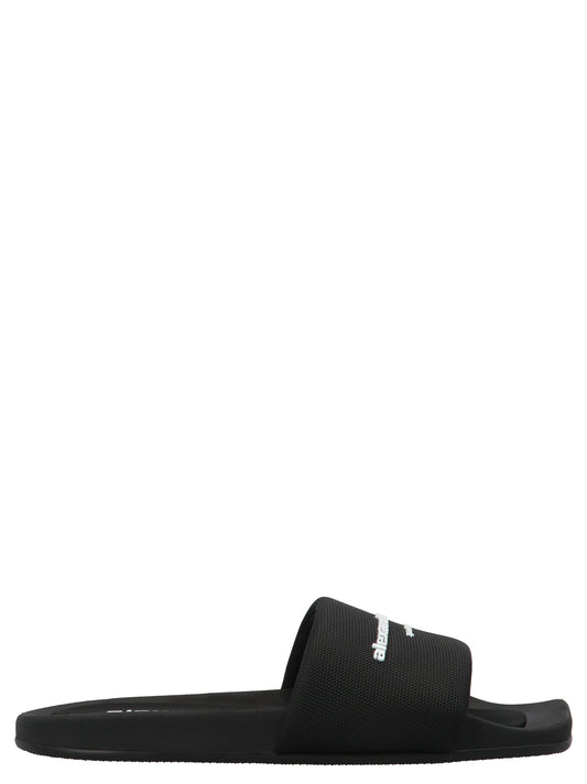 Logo band nylon sliders Sandals