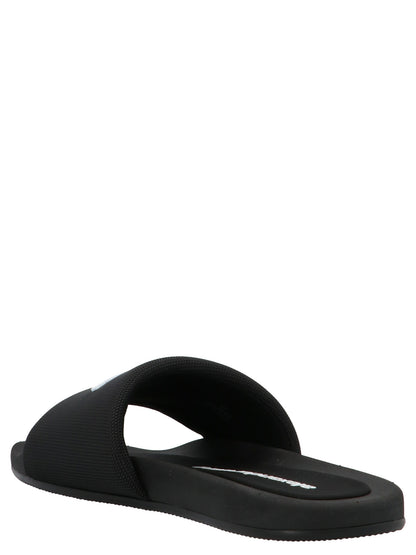 Logo band nylon sliders Sandals