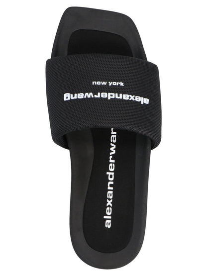 Logo band nylon sliders Sandals