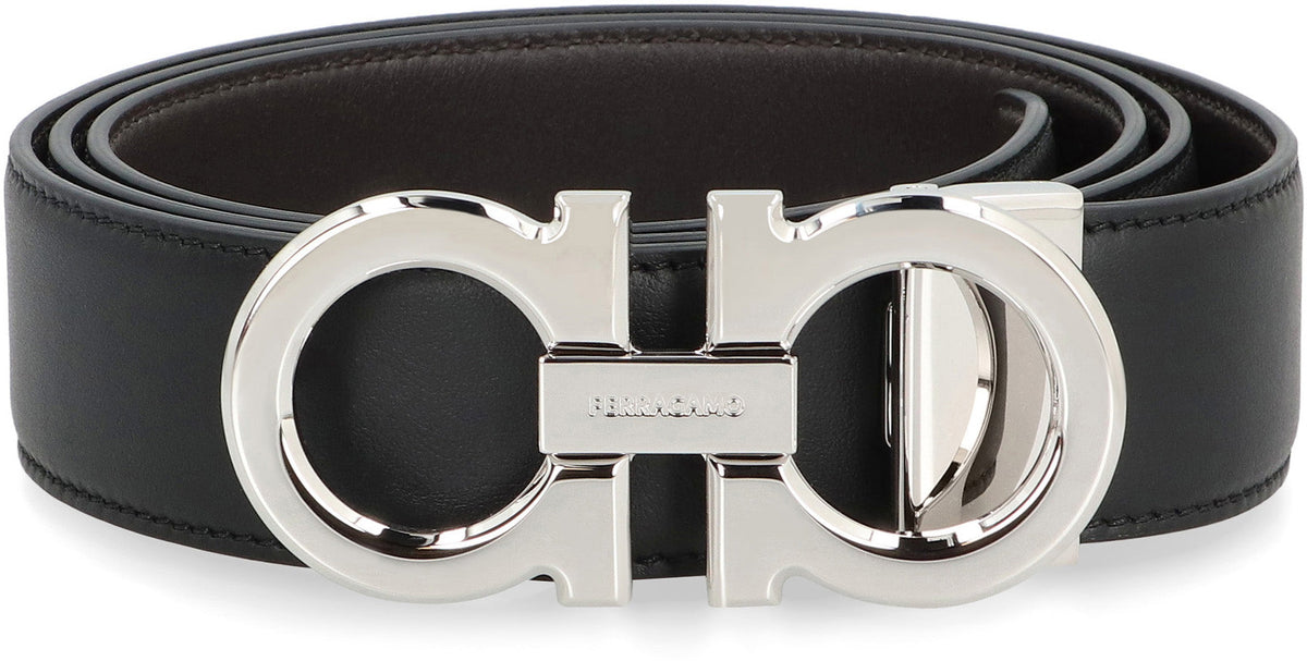 Gancini Reversible leather belt ACC