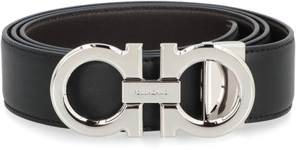 Gancini Reversible leather belt ACC