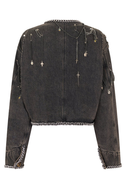 Short denim jacket RTW