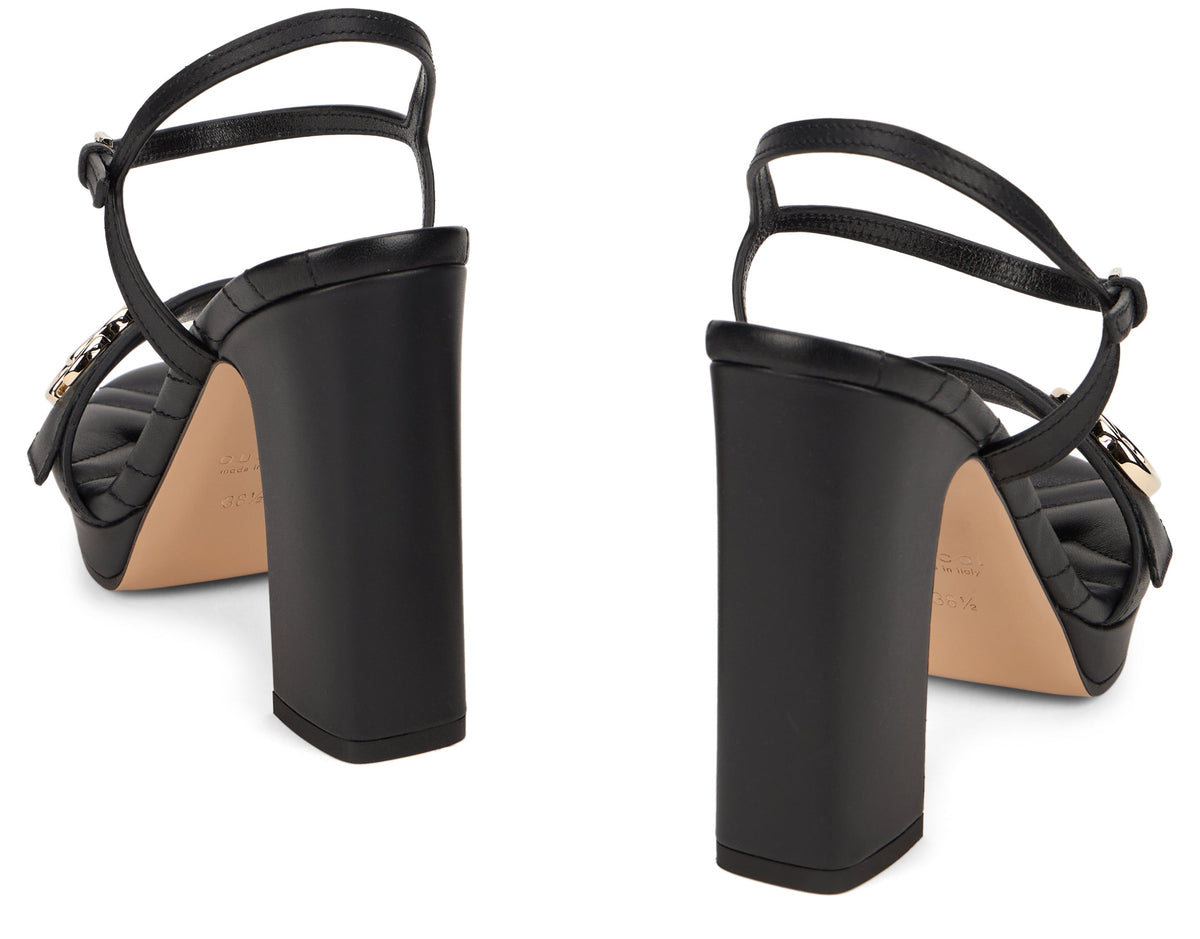 GG Marmont sandals in leather SHOES
