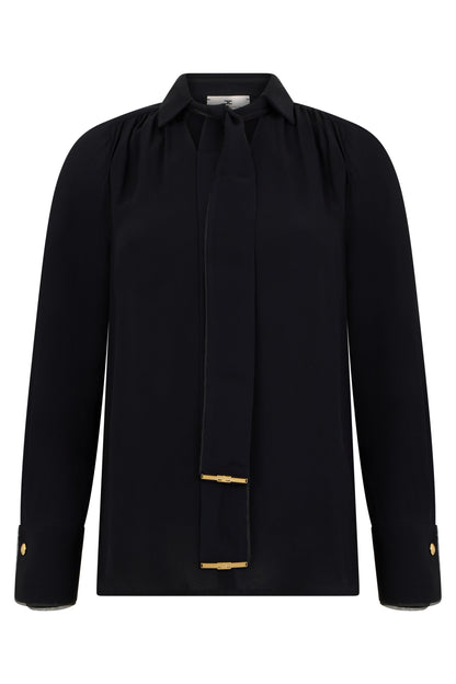 Blouse in viscose with decorative details RTW