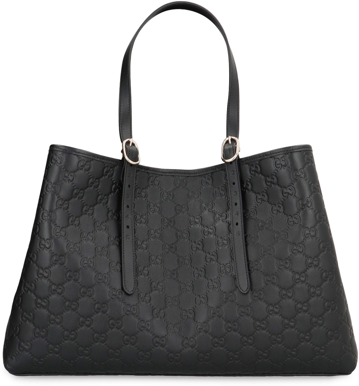 GG Emblem large leather tote BAGS