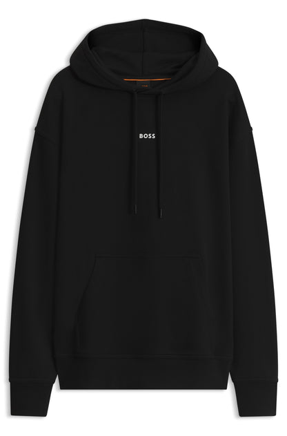 Cotton sweatshirt with hood and logo RTW