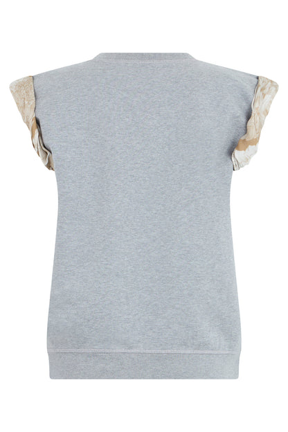 Cotton T-shirt with contrast sleeves RTW