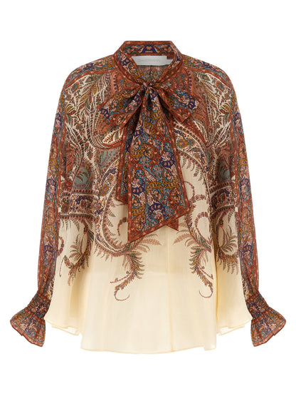 'Rhiannon Tie Neck' blouse Shirt, blouse
