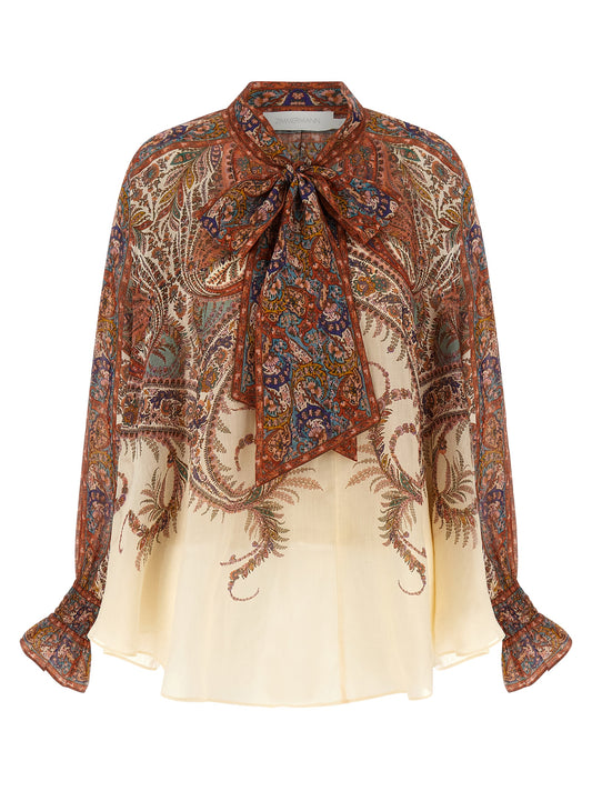 'Rhiannon Tie Neck' blouse Shirt, blouse