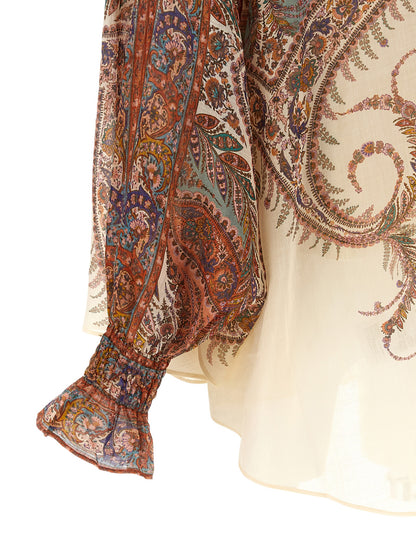'Rhiannon Tie Neck' blouse Shirt, blouse