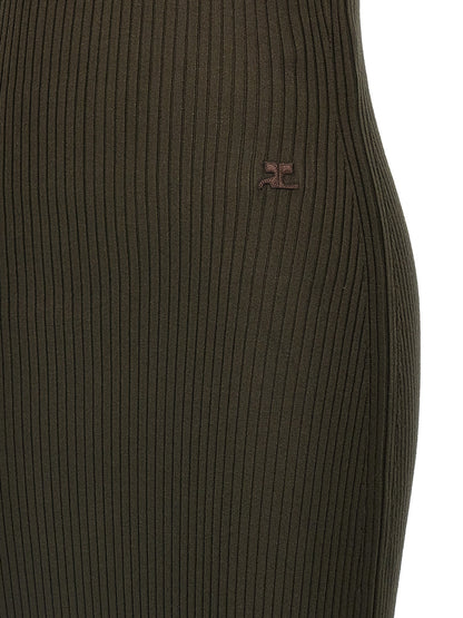'Twist Rib Knit Long' dress Dresses