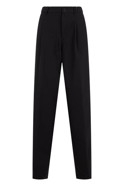High-waisted trousers in technical fabric RTW
