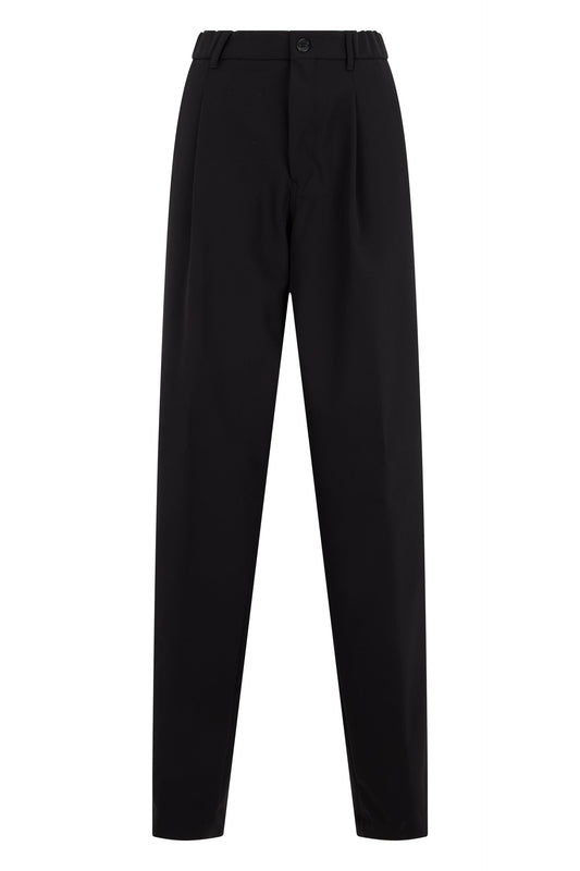 High-waisted trousers in technical fabric RTW