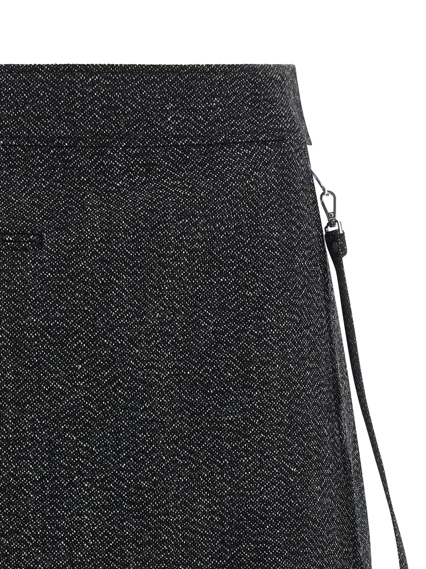 'Zipped Caviar Mini' skirt Skirts