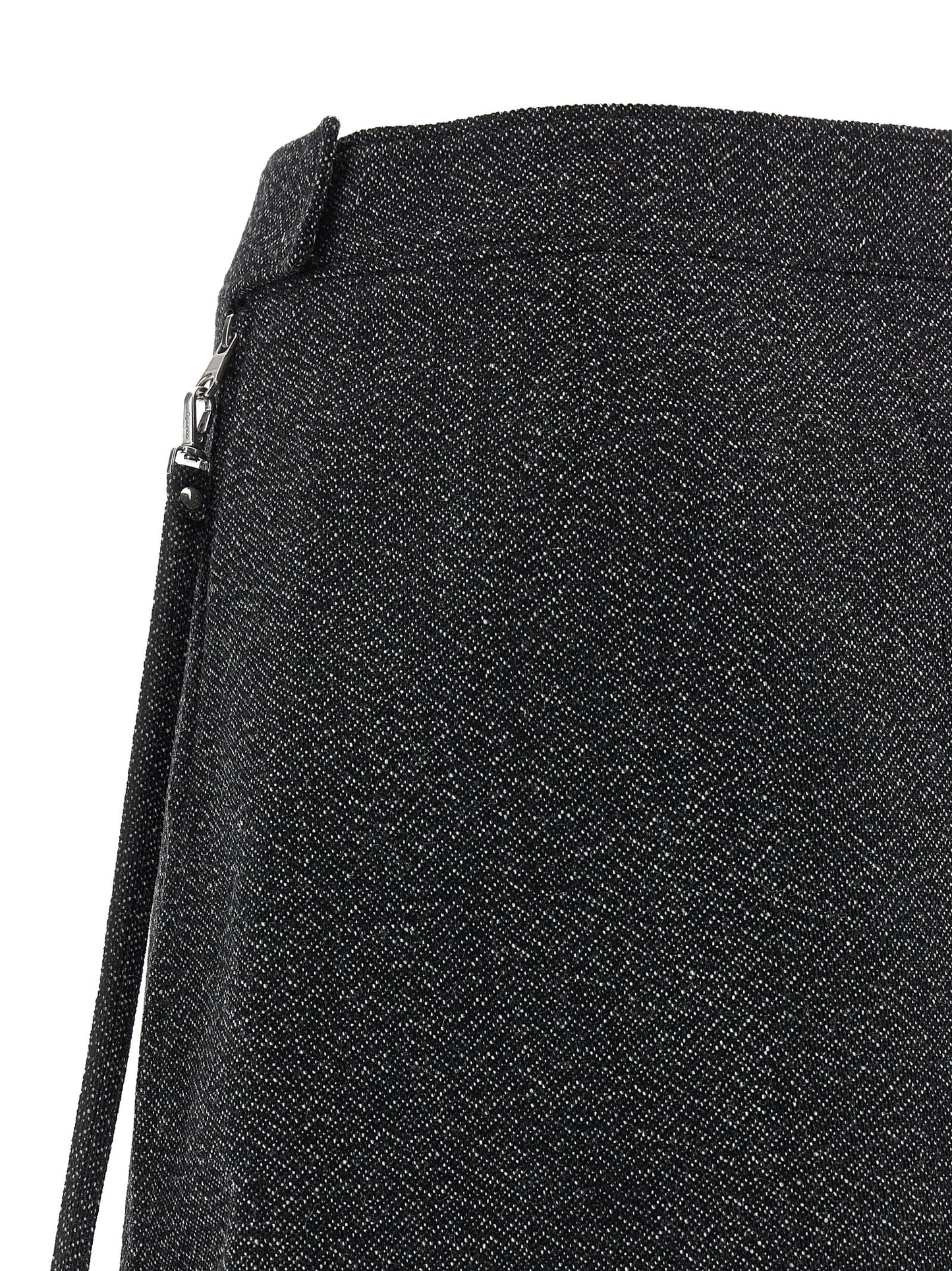 'Zipped Caviar Mini' skirt Skirts