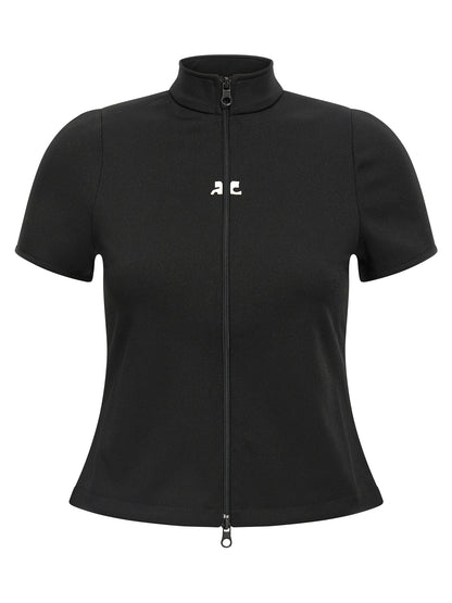 'Interlock Zipped' top Tops