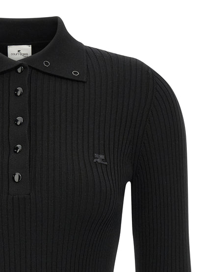 'Classic Rib' polo shirt Polo