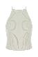Courreges Circle rib knit top