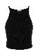 Courreges Circle rib knit top