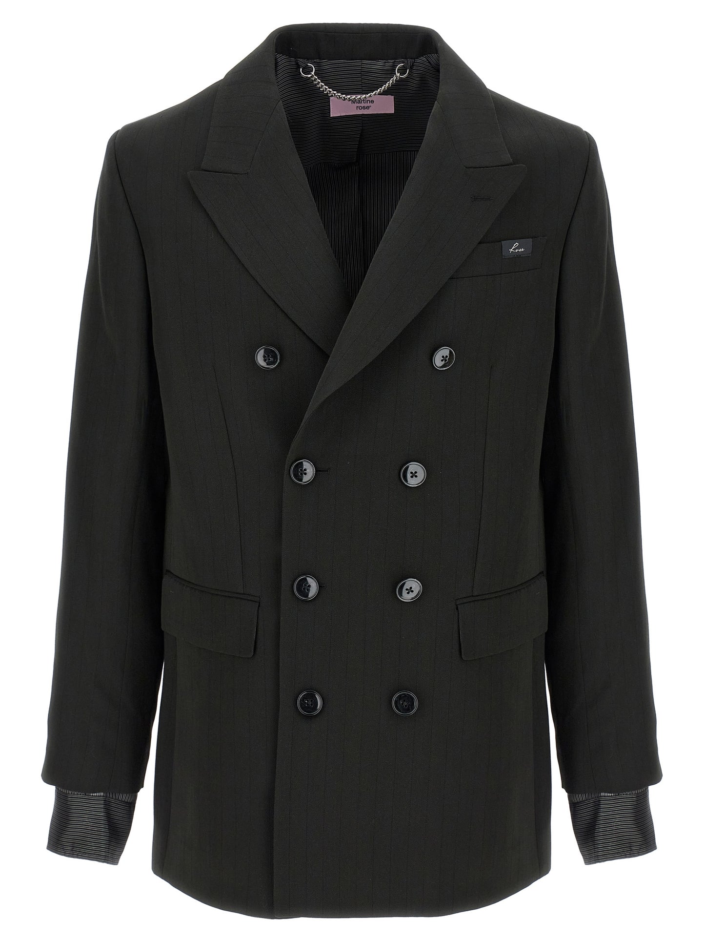 Striped double-breasted blazer Blazer