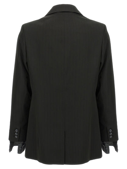 Striped double-breasted blazer Blazer