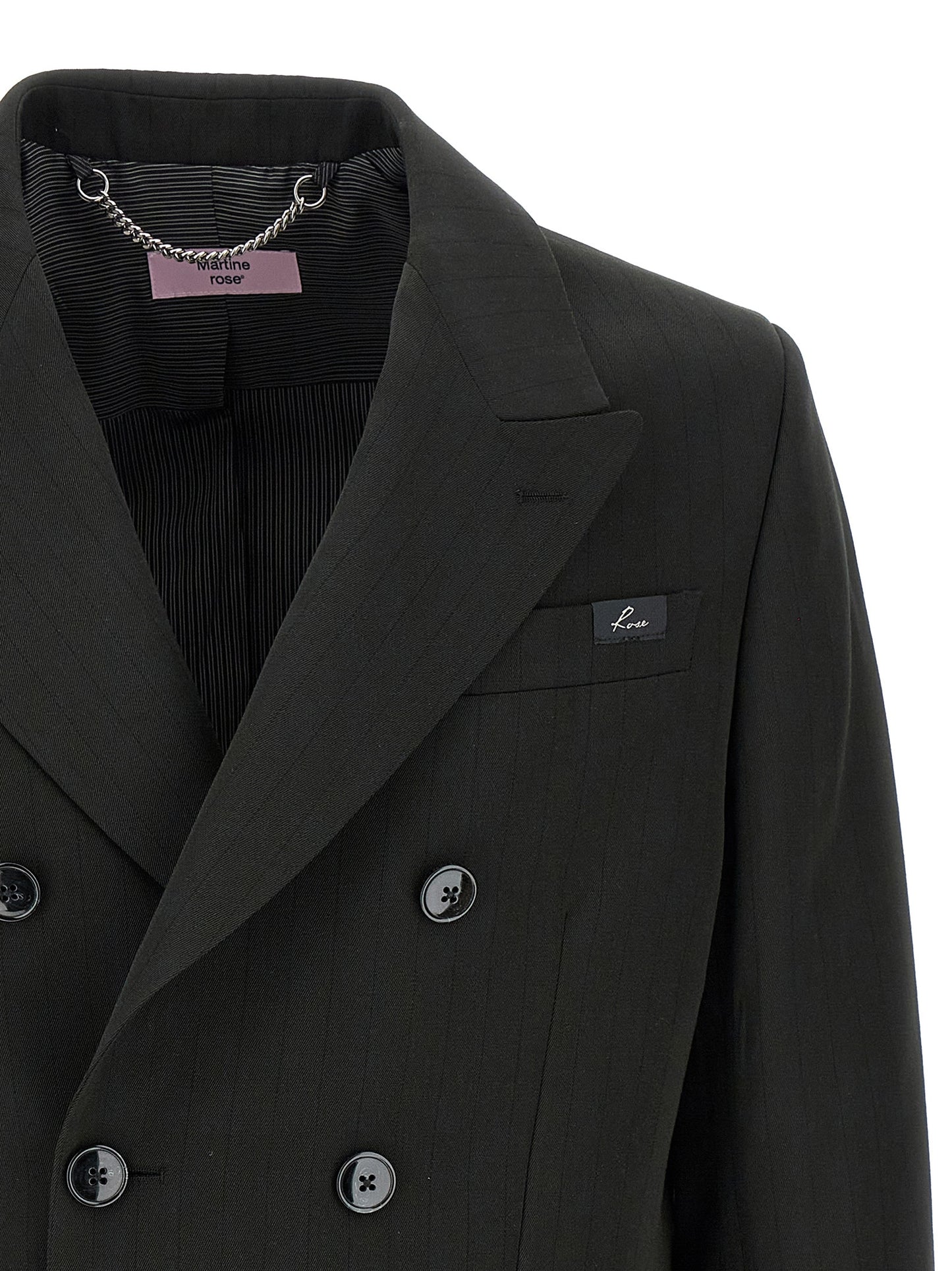 Striped double-breasted blazer Blazer