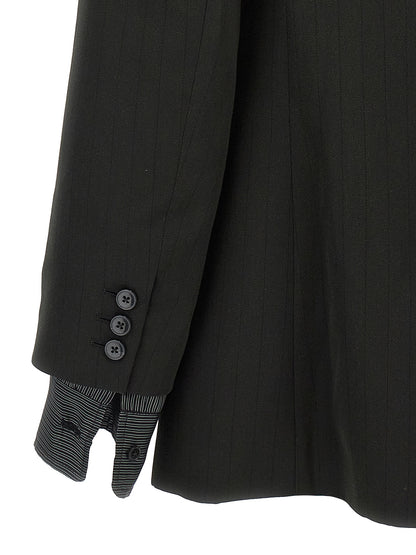 Striped double-breasted blazer Blazer