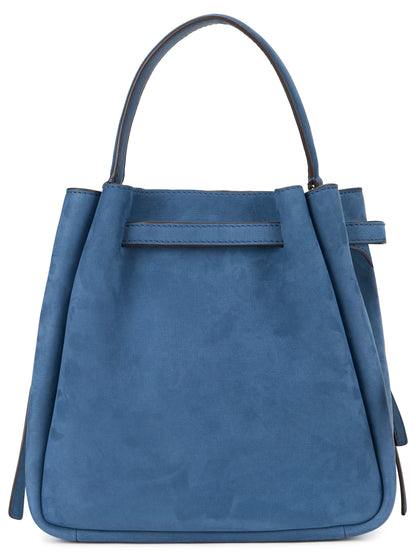 Tory Burch Elegant blue bag with details in laces