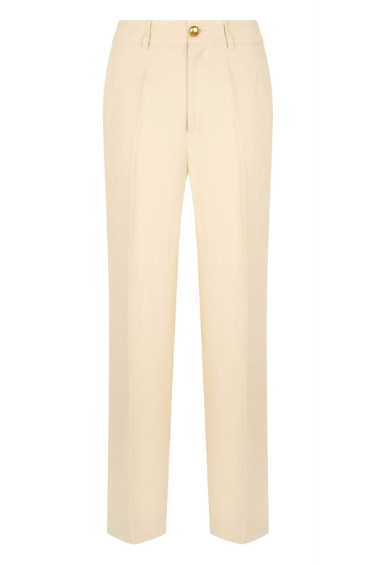 Pants in a viscose and linen blend RTW