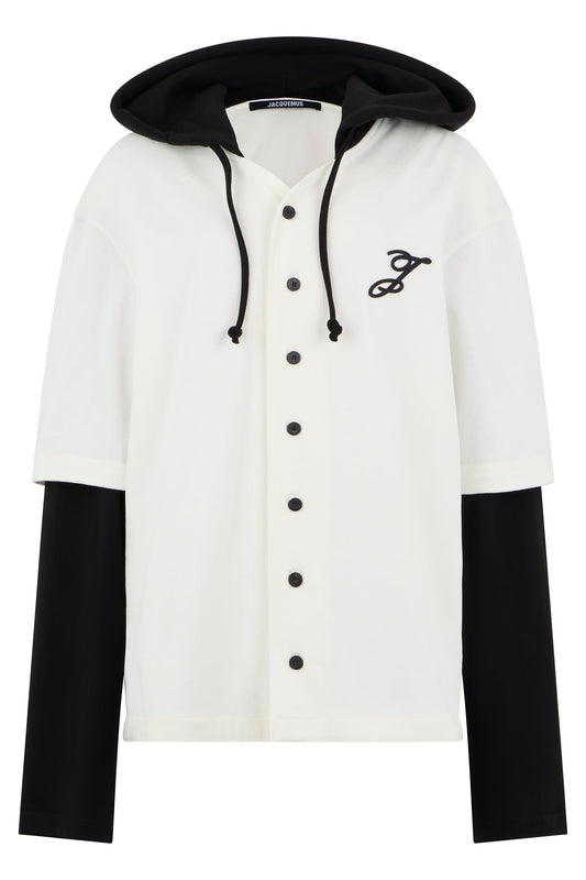 Hooded sweatshirt Letro button RTW