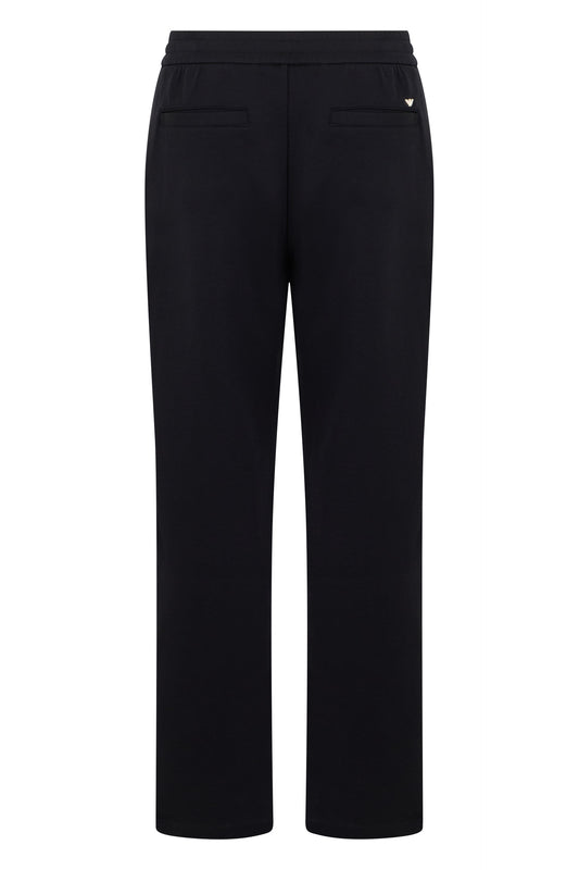 Elegant black women's high-waisted pants RTW