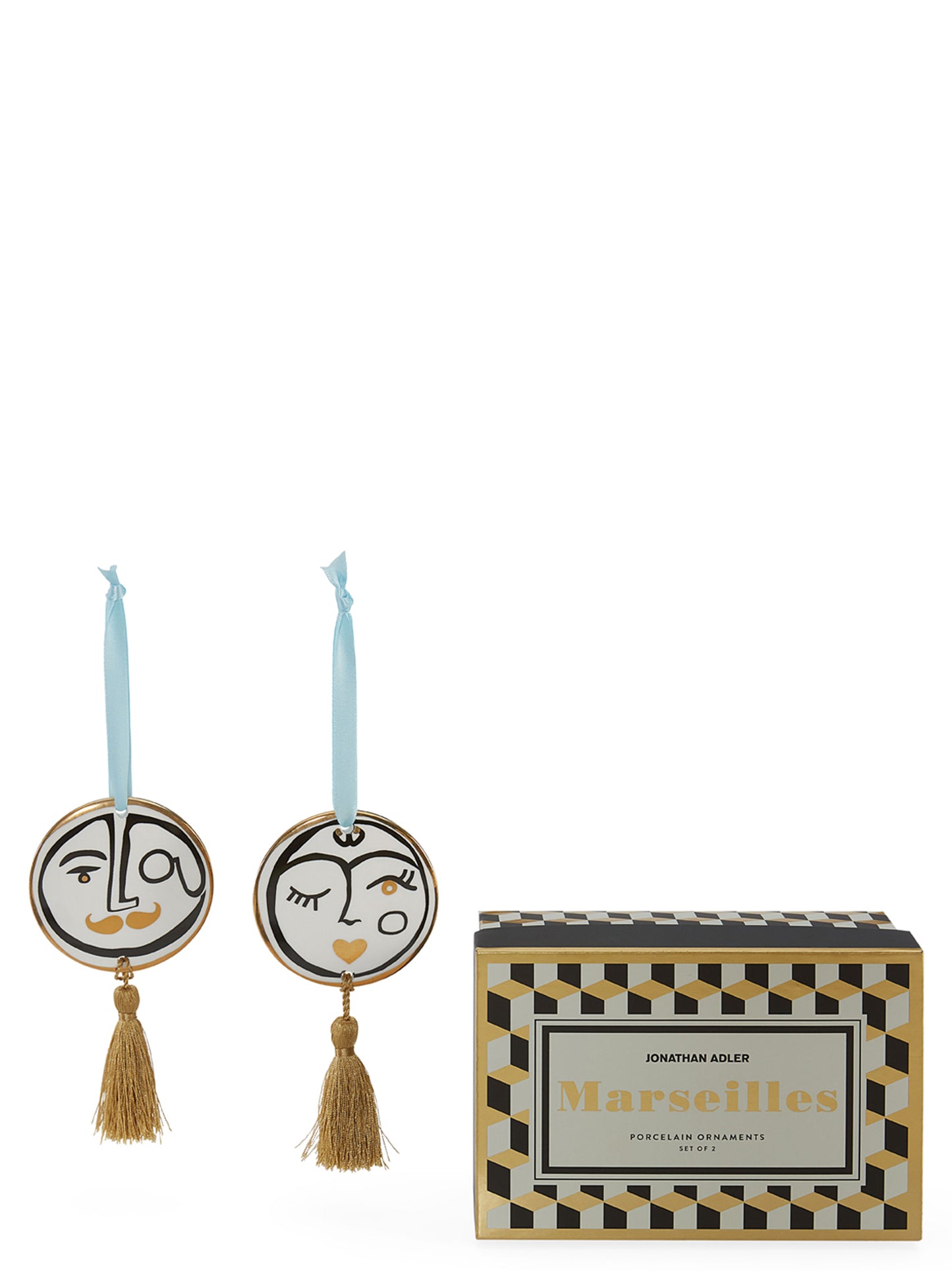Set of 2 'Marseilles' ornaments Decorative accessories