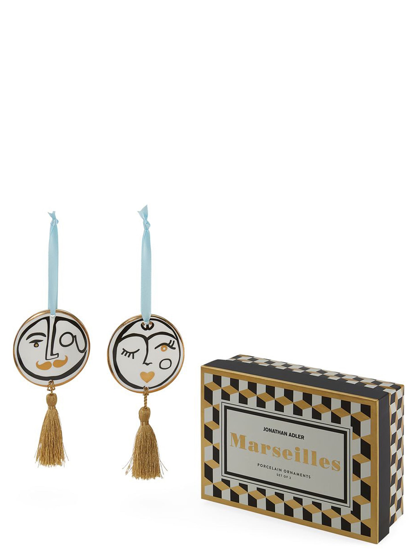 Set of 2 'Marseilles' ornaments Decorative accessories