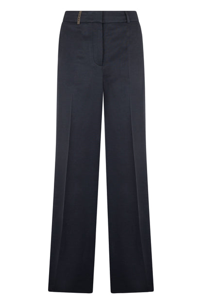 Cotton trousers with pleat RTW